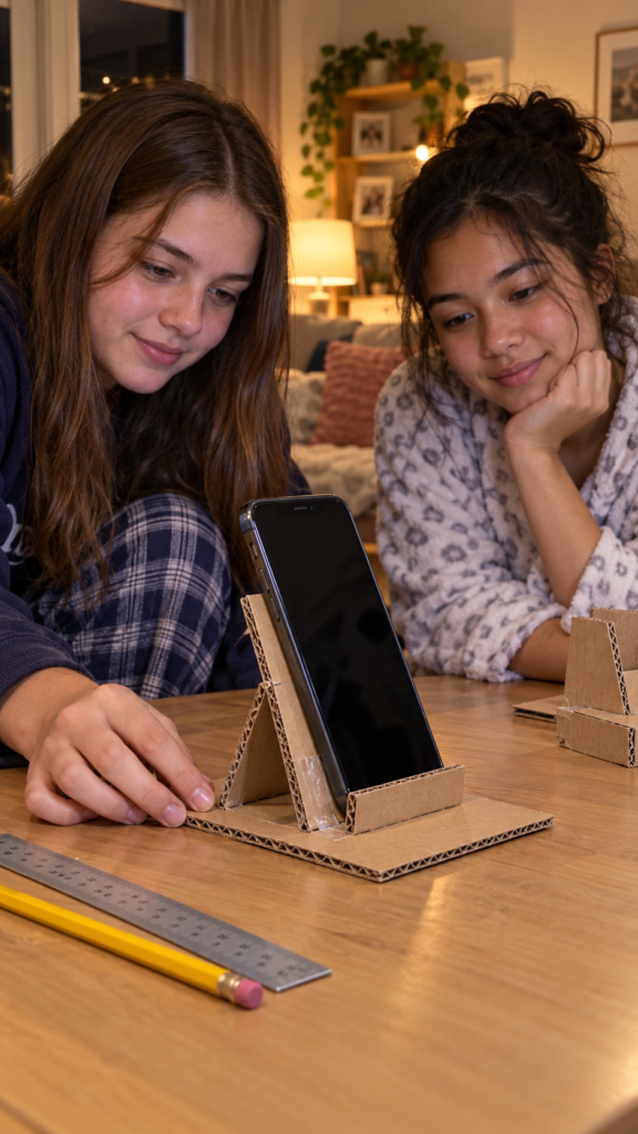 Sleepover-cardboard-phone-stand-test.