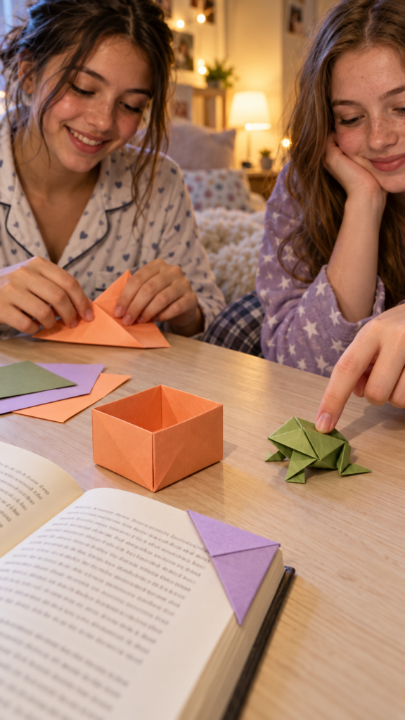 Sleepover-origami_-bookmark-frog-box.