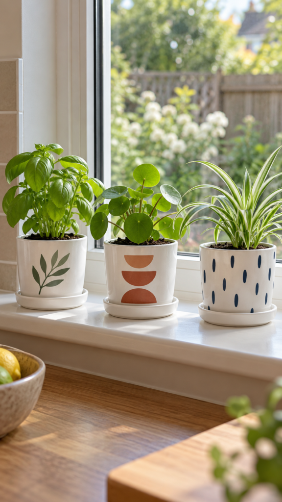 Sunlit-Trio-of-Patterned-Planters.