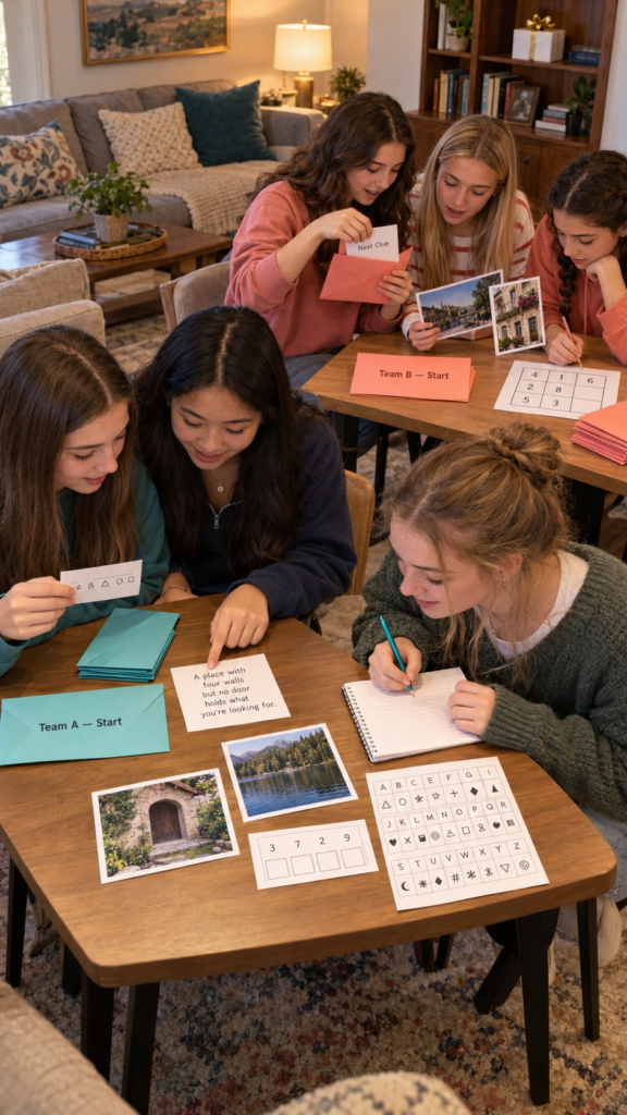 Teal-and-Coral-Puzzle-Hunt