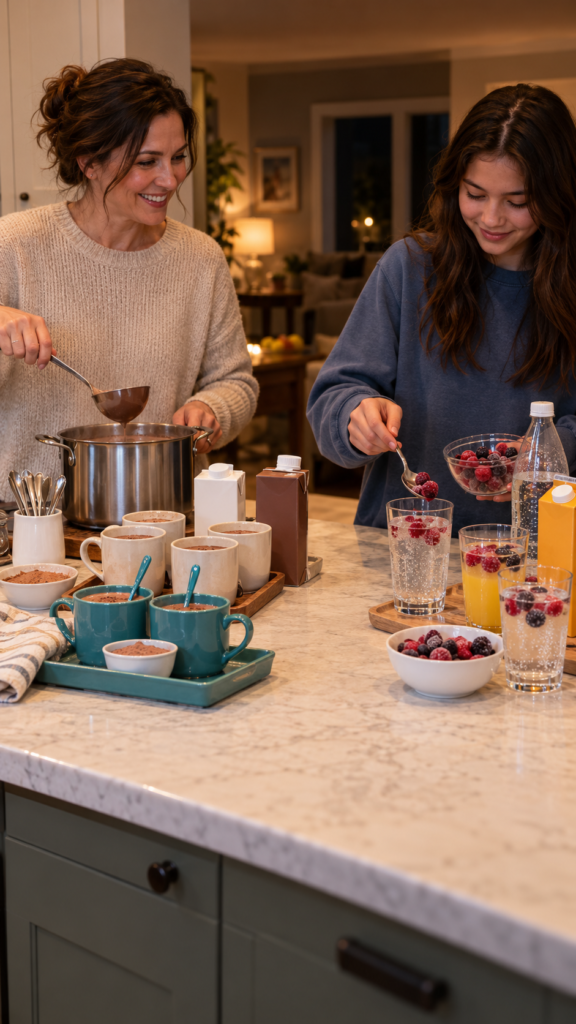 Teen-sleepover-cocoa-and-berry-fizz