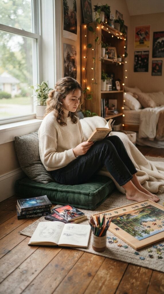 Teenager_reading_book_in_bedroom
