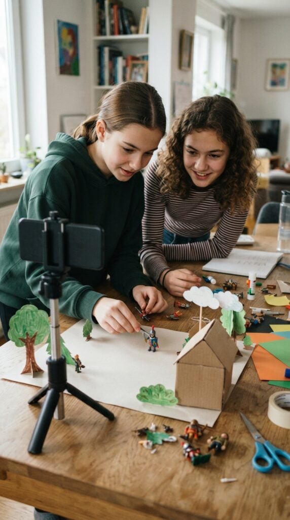 Teenagers_creating_stop-motion_film