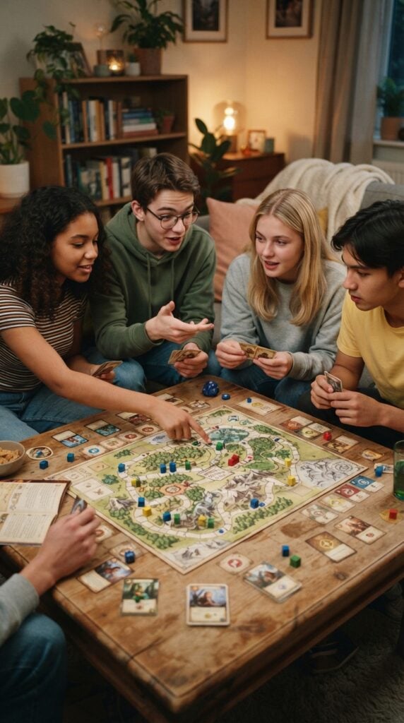Teenagers_playing_board_game