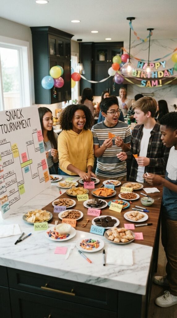  Teenagers_tasting_snacks_at_party