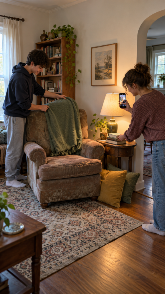 Teens-create-a-cozy-reading-nook