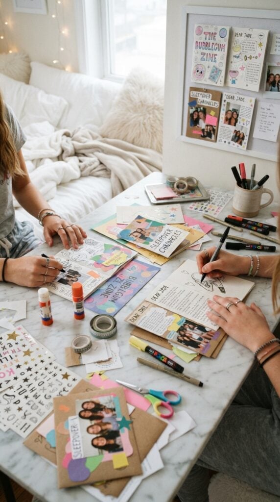 Teens_making_handmade_magazine_workshop