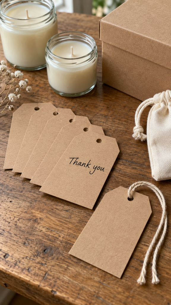 Thank-you-kraft-tags-beside-handmade-gifts