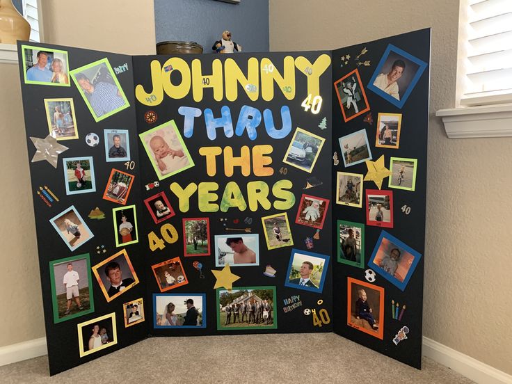 Through-the-Years-Photo-Timeline-DIY-Birthday-Decorations-for-Adults