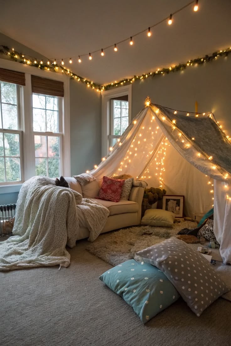 Turn-the-Living-Room-Into-a-Campsite