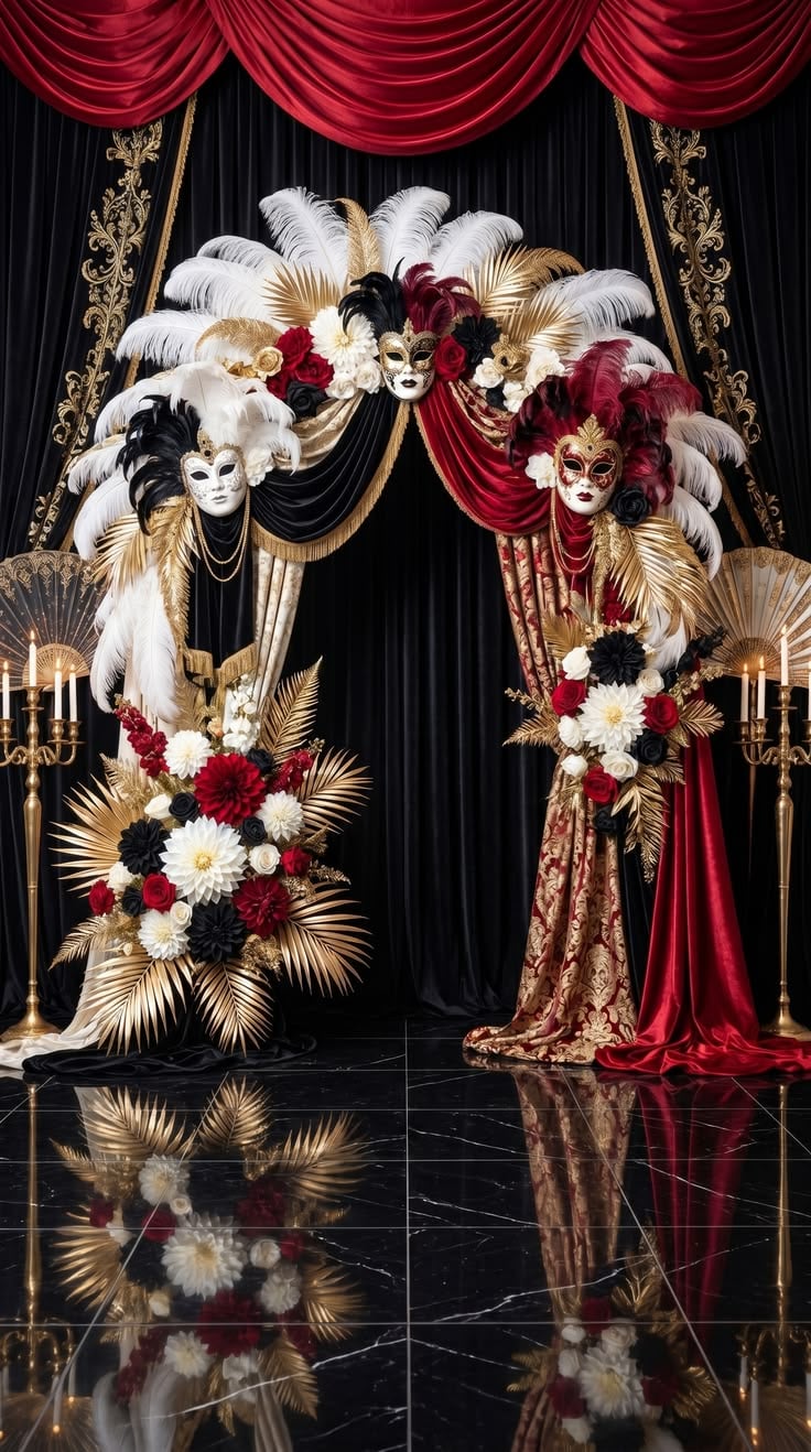 Venetian-Carnival-Night-Elegant-Birthday-Party-Themes-for-Adults