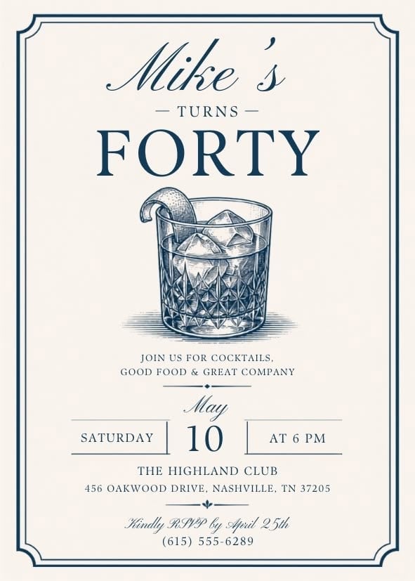 Vintage-Cocktail-Menu-Adult-Birthday-Invitation-Ideas
