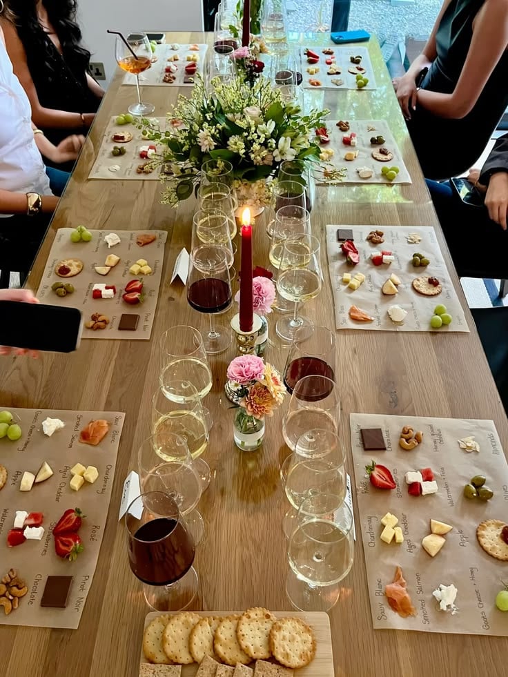Wine-and-Cheese-Tasting-Evening-Elegant-Birthday-Party-Themes-for-Adults
